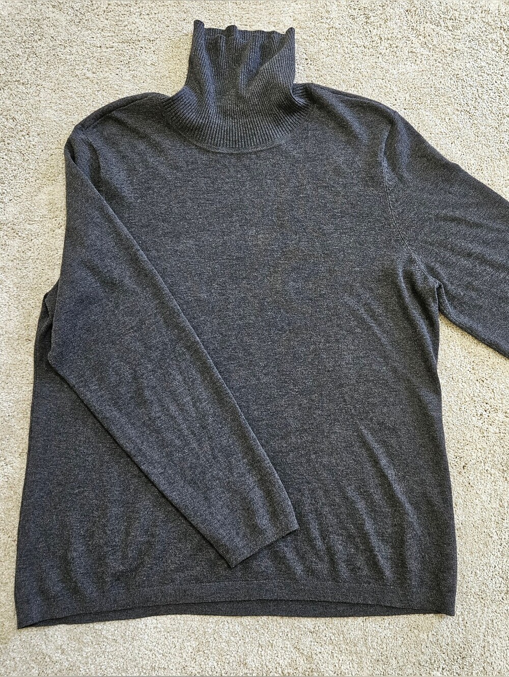 Chico's Charcoal Gray Turtleneck Sweater Top